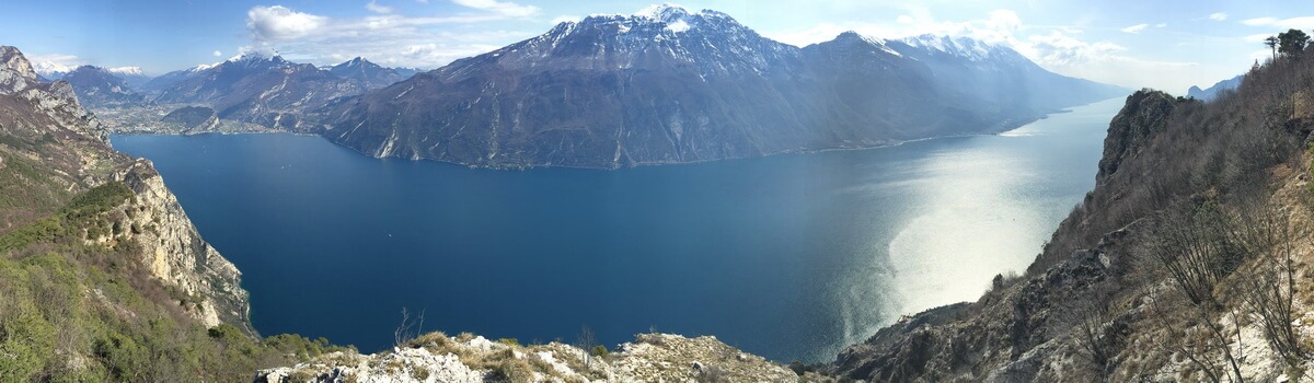 Panorama Punta Larici Pregasina Gardasee